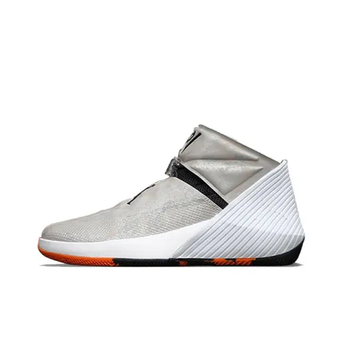 Джордан Why Not Zer0,1 Нескользящий Легкий Высокий Топ Баскетбольные Кроссовки Мужские Лунный Свет Серый