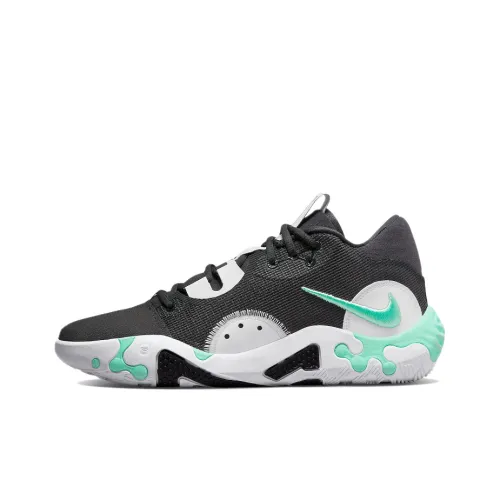 Nike PG 6 EP Павл Джордж 6 Low Топ React Баскетбольные кроссовки Унисекс Черный Белый Зеленый Азиатская версия