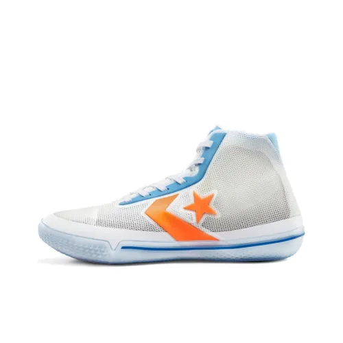 Конверс All Star Pro BB Амортизация Высокие Баскетбольные Кроссовки Унисекс Белый Синий