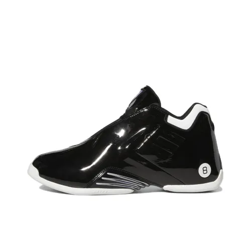 Adidas T Mac 3 Restomod Slip Resistant Abrasion Resistant Low Top Баскетбольные кроссовки Мужской Черный Белый