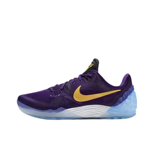 Nike Venomenon 5 Kobe Venomenon 5 Износостойкий и Легкий Низкий Топ Баскетбольные Кроссовки Мужские Фиолетовые Золотые