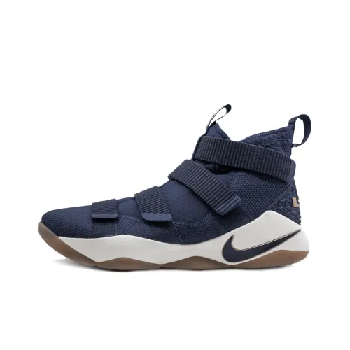 Nike Zoom Soldier 11 Cavs LeBron Soldier 11 Амортизация Slip-resistant Покрытие Легкий Отскок Высокий Топ