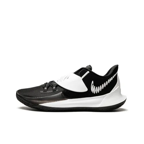 Nike Kyrie 3 Low TB Irving 3 Противоскользящие Устойчивые к износу Легкий Низкий Топ Баскетбольные кроссовки Мужские Черный Белый