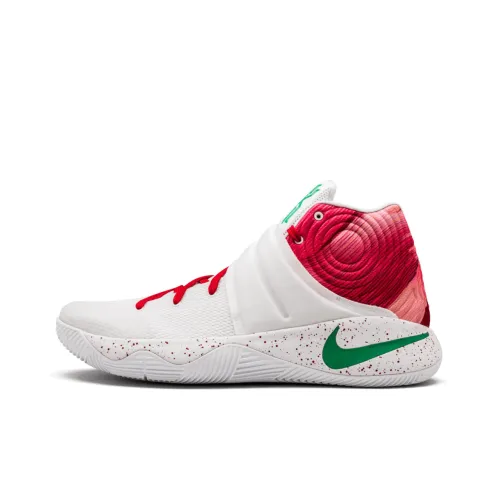 Nike Kyrie 2 KY Rispy Kreme Donut Окно Нескользящий Легкий MID Баскетбольные кроссовки для игры Мужской Белый Красный