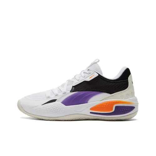 PUMA Court Rider 1,0 Low Топ Баскетбольные кроссовки для игры Унисекс Черный Фиолетовый