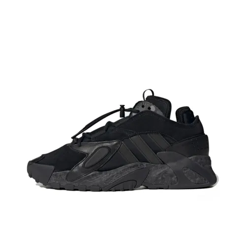 Adidas Originals Streetball Дышащий Амортизация Устойчивый к истиранию Низкий Топ Баскетбольные кроссовки Унисекс Черный