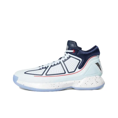 Adidas D Rose 10 Амортизаторы Устойчивые к истиранию Бейсбольные кроссовки Мужской Небесно-голубой