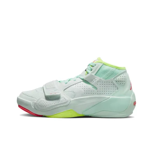 Джордан Zion 2 Zion 2 Амортизаторы Slip-resistant и устойчивые к истиранию MID Баскетбольные кроссовки Мужской Циан