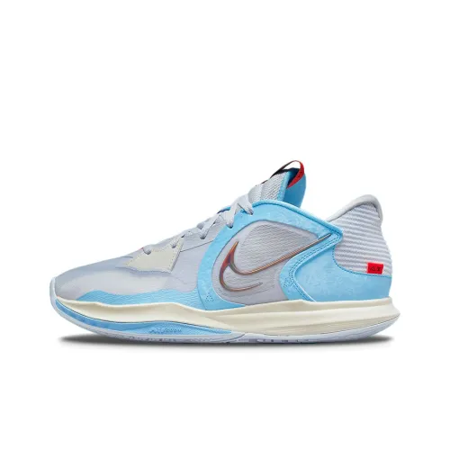 Nike Kyrie Low 5 Low Топ Баскетбольные кроссовки для игры Унисекс Серый Синий Международная версия
