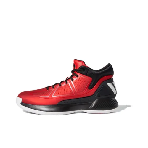 Adidas D Rose 10 Ross Non Slip Легкий MID Баскетбольные кроссовки Мужской Красный Черный