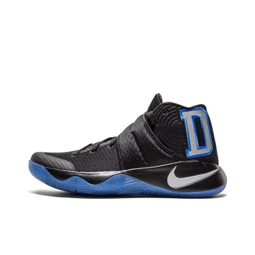 Nike Kyrie 2 Duke Irving 2 Амортизаторы Slip-Resistant MID Баскетбольные кроссовки Мужской Черный