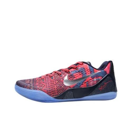 Nike Kobe 9 EM Low Филиппины Kobe 9 Нелипкий Легкий Низкий Топ Баскетбольные кроссовки для игры Мужской Красный