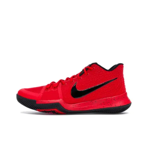 nike Kyrie 3 Конфетный цвет Яблоко Нескользящий Легкий MID Топ Баскетбольные кроссовки для игры Мужской Красный