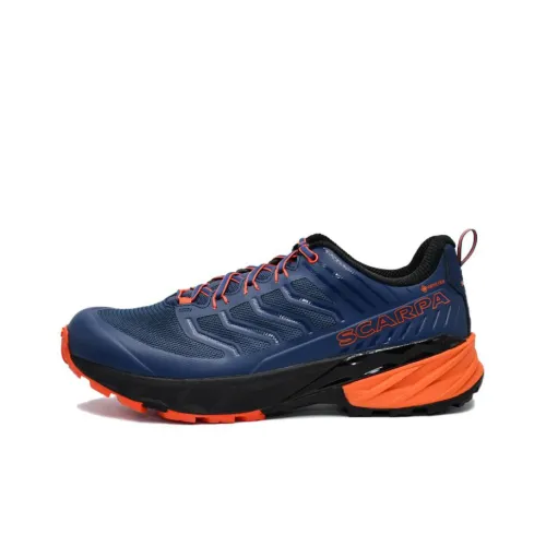 SCARPA Rush Trail Уличная обувь Низкий топ Синий/Праздничный Красный Мужской