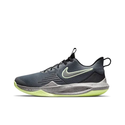 nike Precision 5 V Flyease Амортизаторы Shock противоскользящие устойчивые к истиранию низкий топ баскетбольные кроссовки мужской серый черный