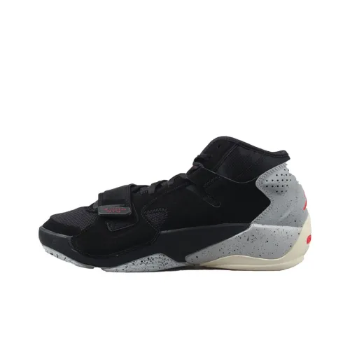 Jordan Zion 2 Баскетбольные кроссовки MID Топ Черный Красный Унисекс