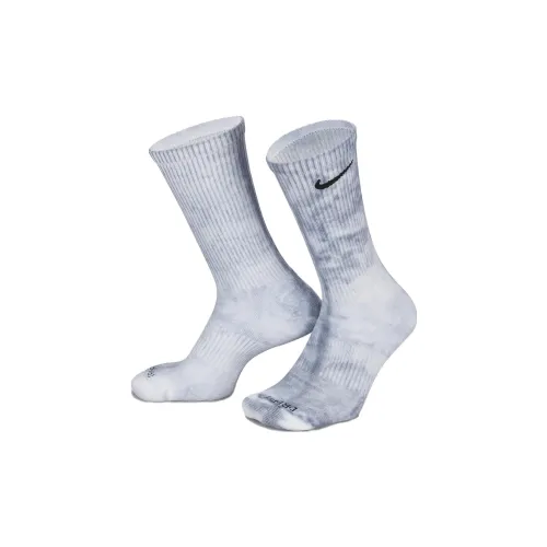 NIKE Белые Унисекс Колено Высокие Носки