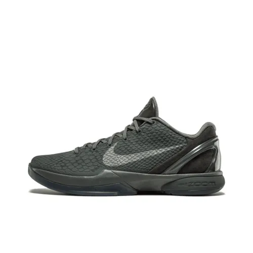Nike Zoom Kobe 6 BLACK MAMBA Collection Fade To Черный Коби Низкий Топ Баскетбольные кроссовки для игры Мужской Темно-серый