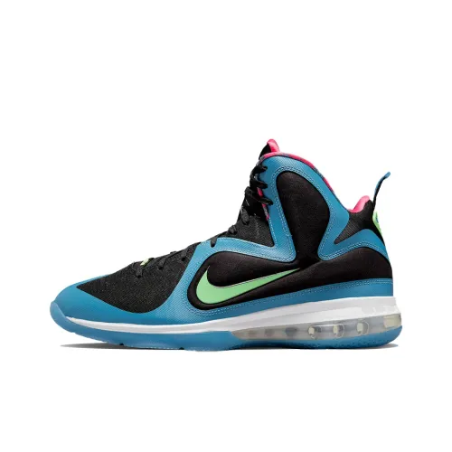 Nike Lebron 9 South Coast Амортизация Противоскользящие Поддержка Низкий Верх Баскетбольные Кроссовки Мужские Черный Синий Розовый Выпуск 2022 года