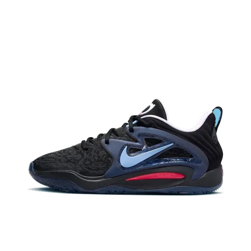 Nike KD 15 KD 15 EP Low Топ Баскетбольные кроссовки Мужской Черный Синий Азиатская Версия