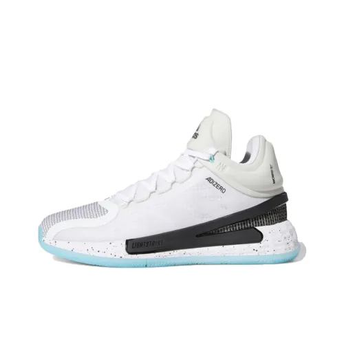 Adidas D Rose 11 Амортизирующие Дышащие Высокие Баскетбольные Кроссовки Мужские Белые Черные Синие
