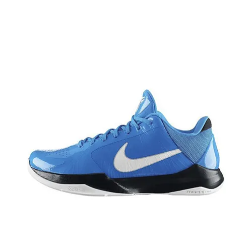 Nike Zoom Kobe 5 'Miles Davis' Нескользящий Легкий Низкий Топ Баскетбольные Кроссовки для Игры Мужской Синий