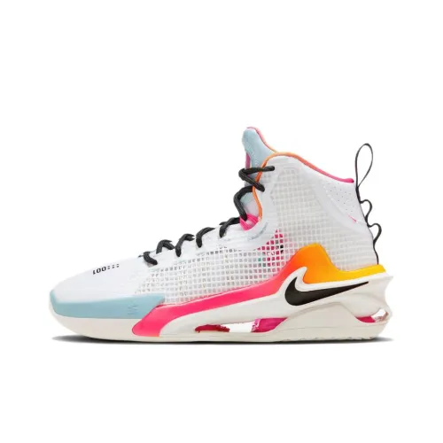 Nike Air Zoom g.T. Jump 2 'Unlock Your Space' Высокие Баскетбольные Кроссовки для Игры Мужские Белые Синие и Оранжевые