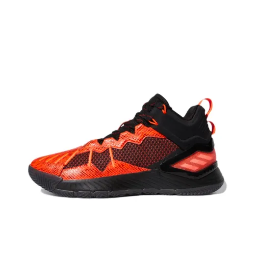 Adidas D Rose Son Of Chi Slip-resistant Abrasion-resistant Low-top Basketball Shoes Men's Coral Orange Adidas D Rose Son Of Chi Противоскользящие Устойчивые к истиранию Низкие Баскетбольные Кроссовки Мужские Кораллово-оранжевые
