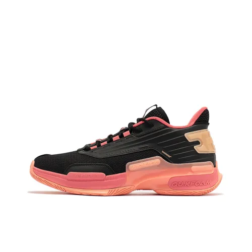 361° Restraint 2 Slip-resistant Abrasion-resistant Low-top Basketball Shoes Men's Black Pink