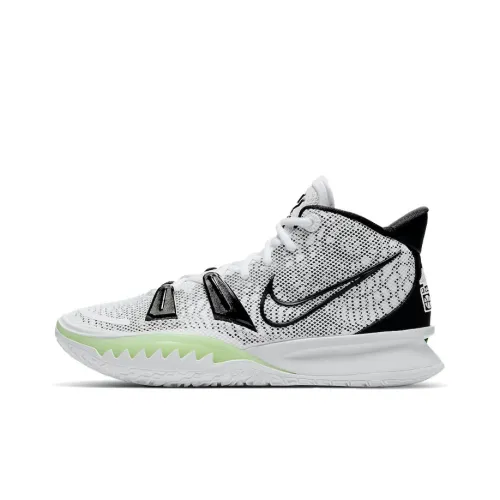Nike Kyrie 7 EP 'Hip Hop' Irving MID Топ Воздух Zoom Баскетбольные кроссовки для игры Унисекс Белый Черный Зеленый Азиатская Версия