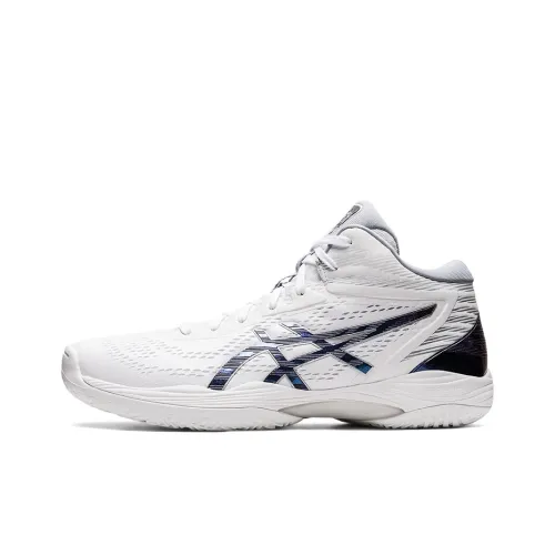 ASICS Гель HOOP V14 Устойчивый к износу MID Топ Баскетбольные кроссовки Унисекс Белый Синий