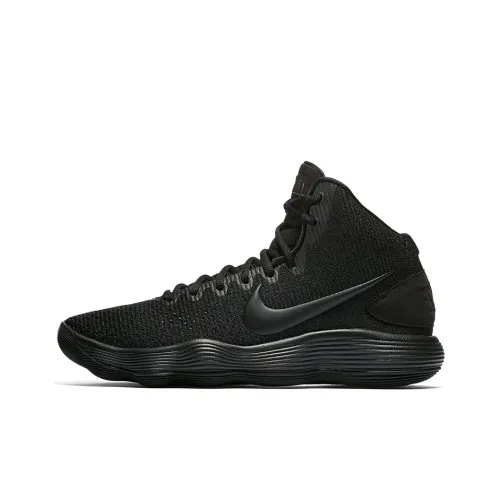 Nike Hyperdunk 2017 Амортизаторы Slip-resistant Abrasion-resistant High-top Баскетбольные кроссовки Мужские Черные