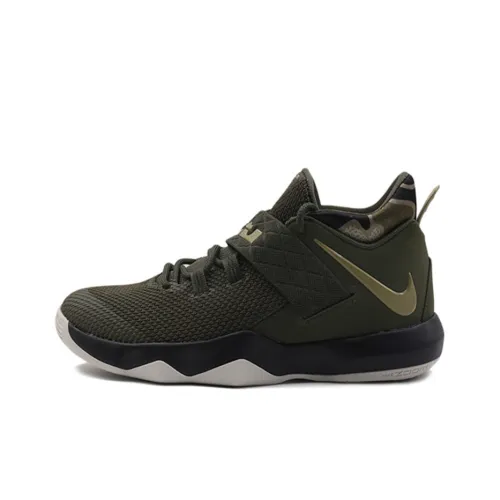 nike Ambassador 10 Cargo Оливковый Джеймс Ambassador 10 Амортизаторы Slip-resistant MID Баскетбольные кроссовки Мужской