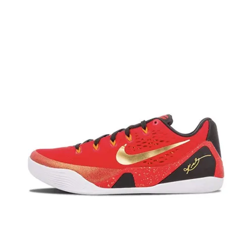 Nike Kobe 9 EM Low Китай Anti-Slip Lightweight Low Top Баскетбольные кроссовки для игры Мужской Университетский красный