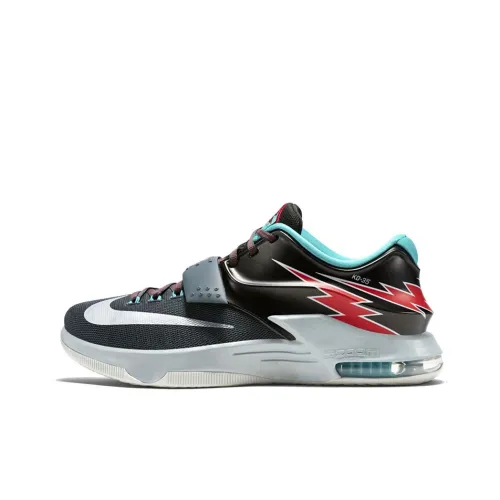 Nike KD 7 Нескользящий Легкий Низкий Топ Баскетбольные Кроссовки Мужские Черные