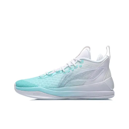 Лайнер Shadow 1 Way Of Wade Амортизаторы Oтскок MID Баскетбольные кроссовки для игры Unisex Синий Белый