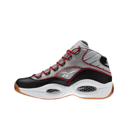 Reebok Question Mid Баскетбольные кроссовки Топ Унисекс Черный Красный