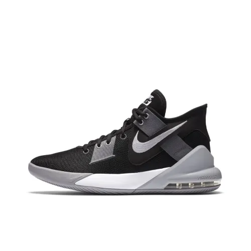 Nike Air Max Impact 2 MID Топ Баскетбольные кроссовки для игры Мужской Черный Серый Международная версия