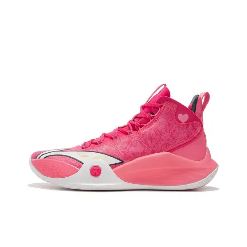 LINING CJ 1 CJ 1 Амортизаторы Slip-resistant Abrasion-resistant MID Топ 䨻 Баскетбольные кроссовки Мужской Персик