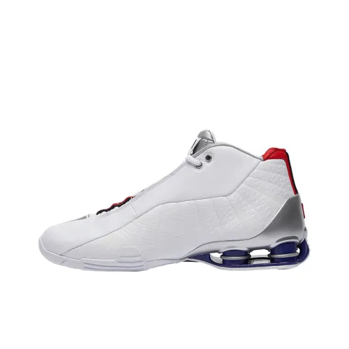 Nike Shox BB4 Series QS 'Хищники' Нескользящий Легкий MID Баскетбольные кроссовки Унисекс Белый