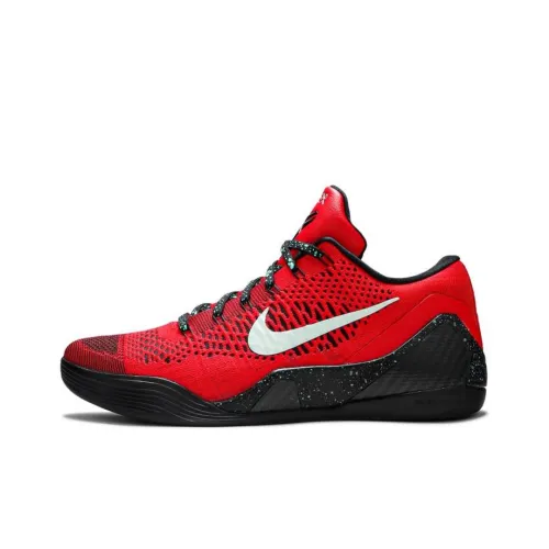 Nike Kobe 9 Elite Low 'Университетский красный' Нескользящий Легкий Низкий Топ Баскетбольные Кроссовки Мужские Университетский красный