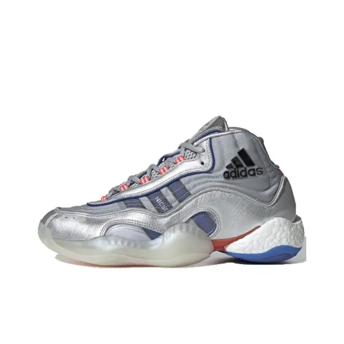 Adidas Originals Crazy BYW Icon 98 Non Slip Легкий Низкий Топ Баскетбольные Кроссовки Мужские Металлический Серебристый