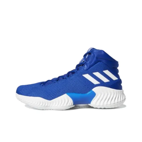 Adidas Pro Bounce 2018 Устойчивый к истиранию MID Топ Баскетбольные кроссовки Мужской Синий