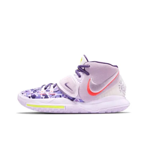Nike Kyrie 6 EP Азиатский размер Irving MID Топ Баскетбольные кроссовки для игры Унисекс Фиолетовый Азиатская версия