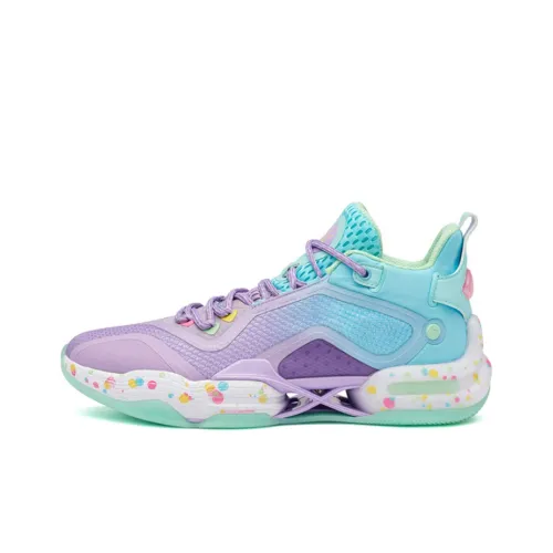 361° AG2 X Aaron Gordon AG2 Устойчивый к истиранию Низкий Топ Баскетбольные кроссовки для игры Мужской Синий Фиолетовый