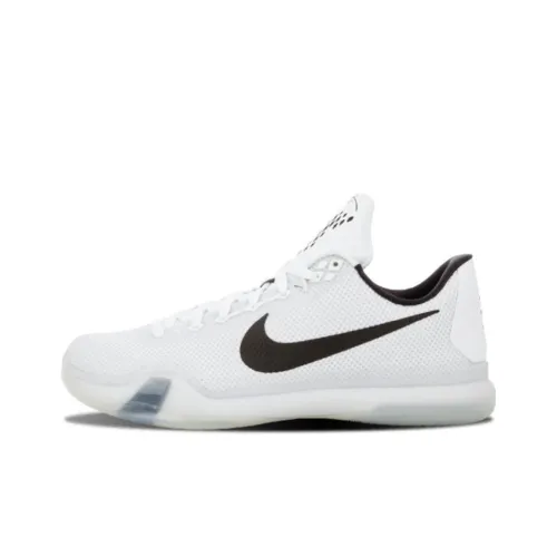 Nike Kobe 10 Fundamentals Slip-resistant Abrasion-resistant Lightweight Low-Top Basketball Shoes for Playing Men's