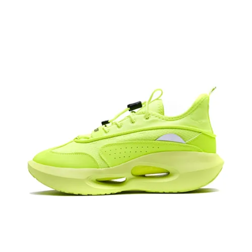 361° HOURGLASS Time Вязаные ткани Нескользящий Легкий Низкий Топ Баскетбольные кроссовки Мужской Флуоресцентный Желтый