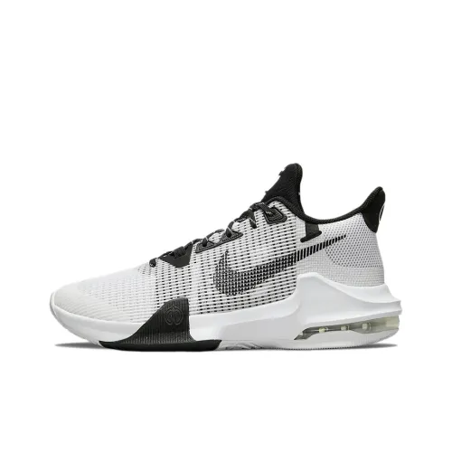 Nike Air Max Impact 3 Low Топ Баскетбольные кроссовки Мужской Черный Белый