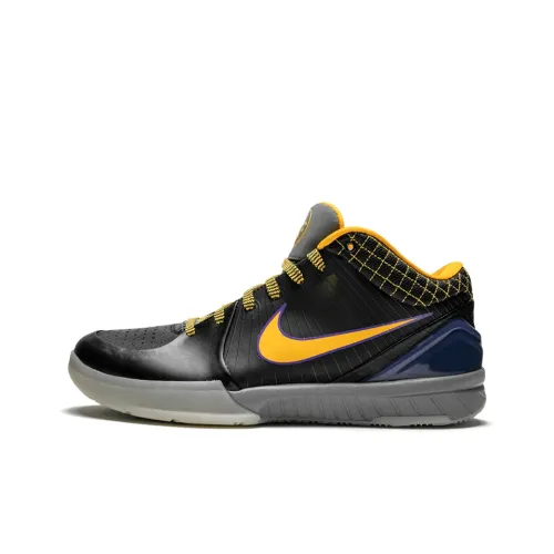 Nike Zoom Kobe 4 Carpe Diem Амортизация Низкий Топ Баскетбольные Кроссовки для Игры Мужской Черный Фиолетовый