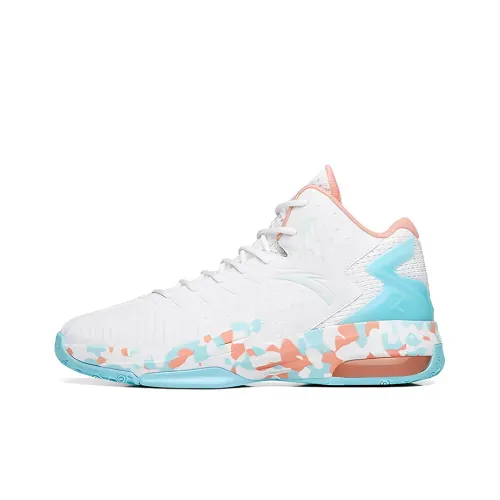 ANTA KT3team KT Команда Стиль Slip-resistant Abrasion-resistant Lightweight Low-Top Баскетбольные кроссовки Мужские Белый Синий